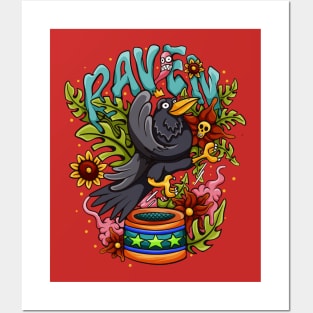 Karate Raven Posters and Art